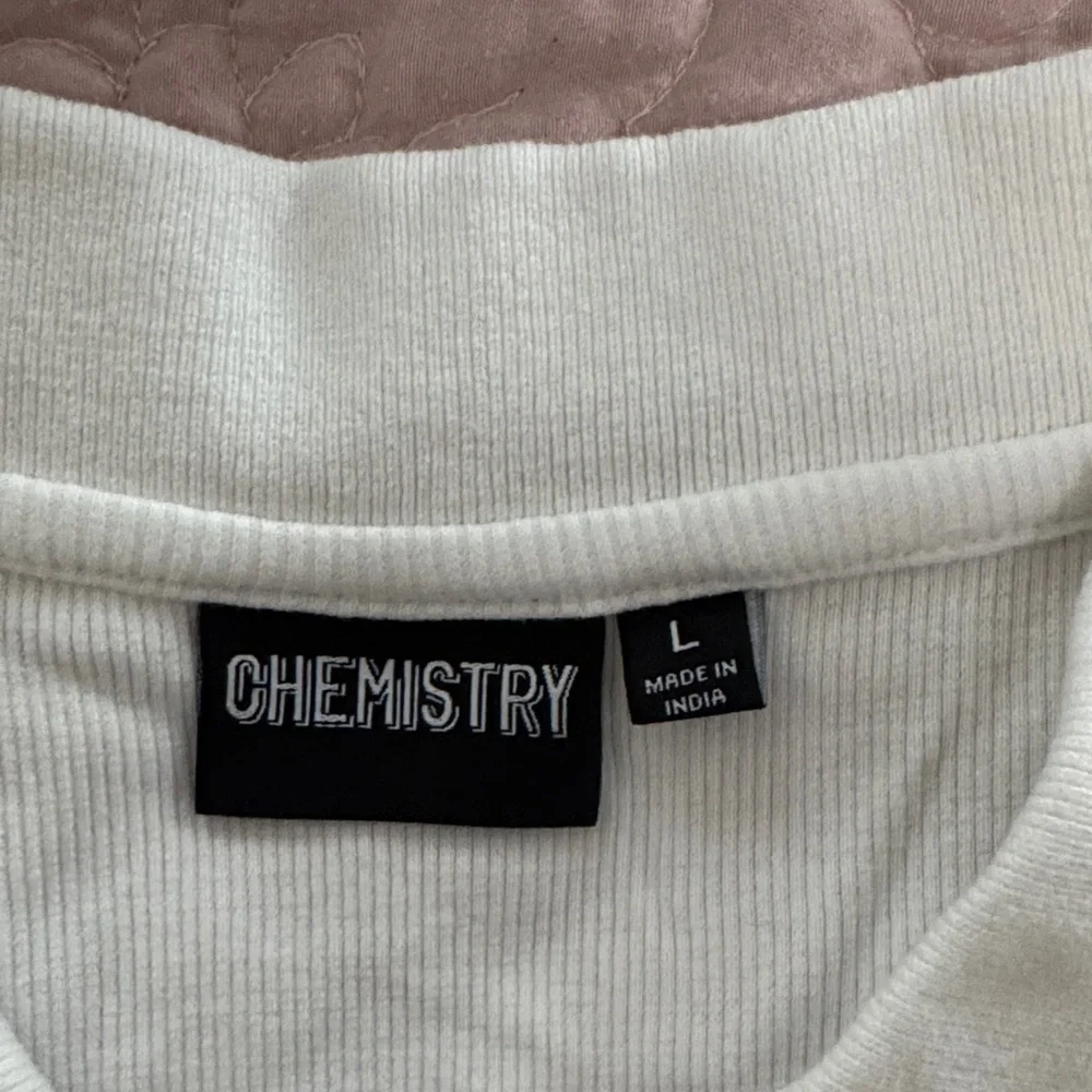 Chemistry White Cropped Polo with Red Corvette Graphic - Picture 2 of 3